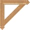 Ekena Millwork Traditional Arts & Crafts Rough Sawn Bracket, Western Red Cedar, 4"W x 28"D x 28"H BKT04X28X28TRA03RWR - alternate 3